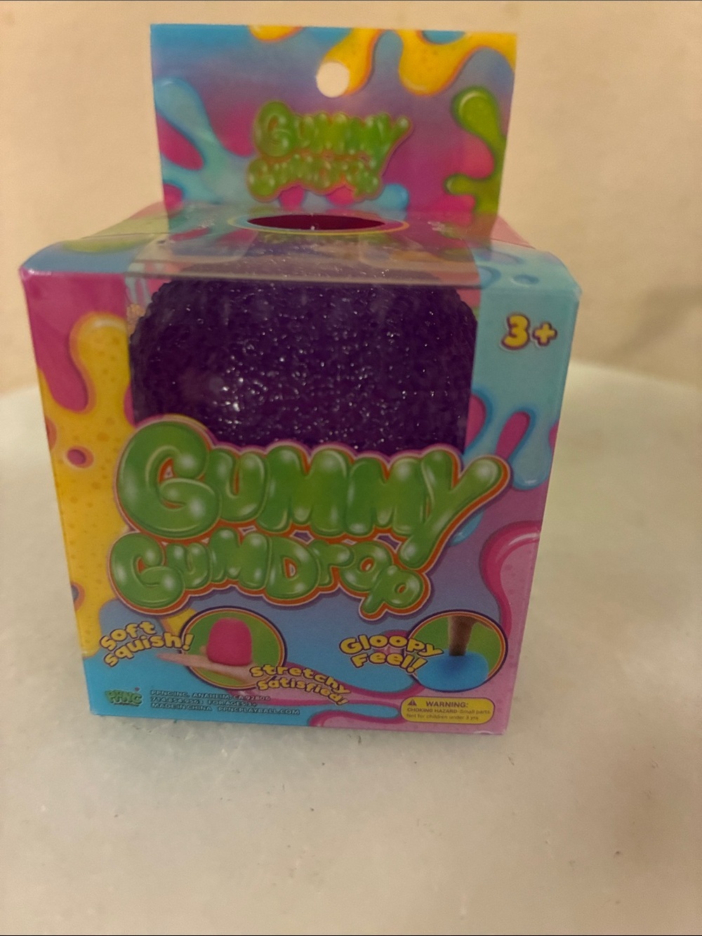 Gummy Gumdrops Purple Squishy Toy